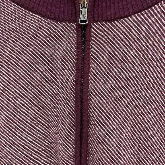 Robert Graham Rhett Burgundy 1/4 Zip Merino Cotton Blend Sweater size 3XL - Picture 3 of 6